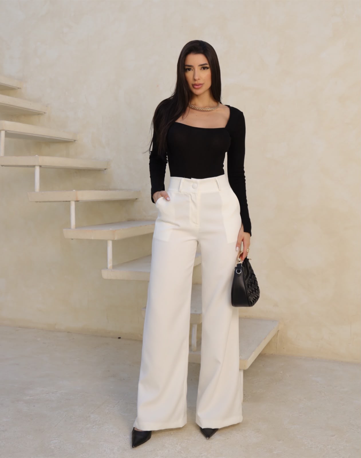 Calça Alfaiataria Pantalona Bordo