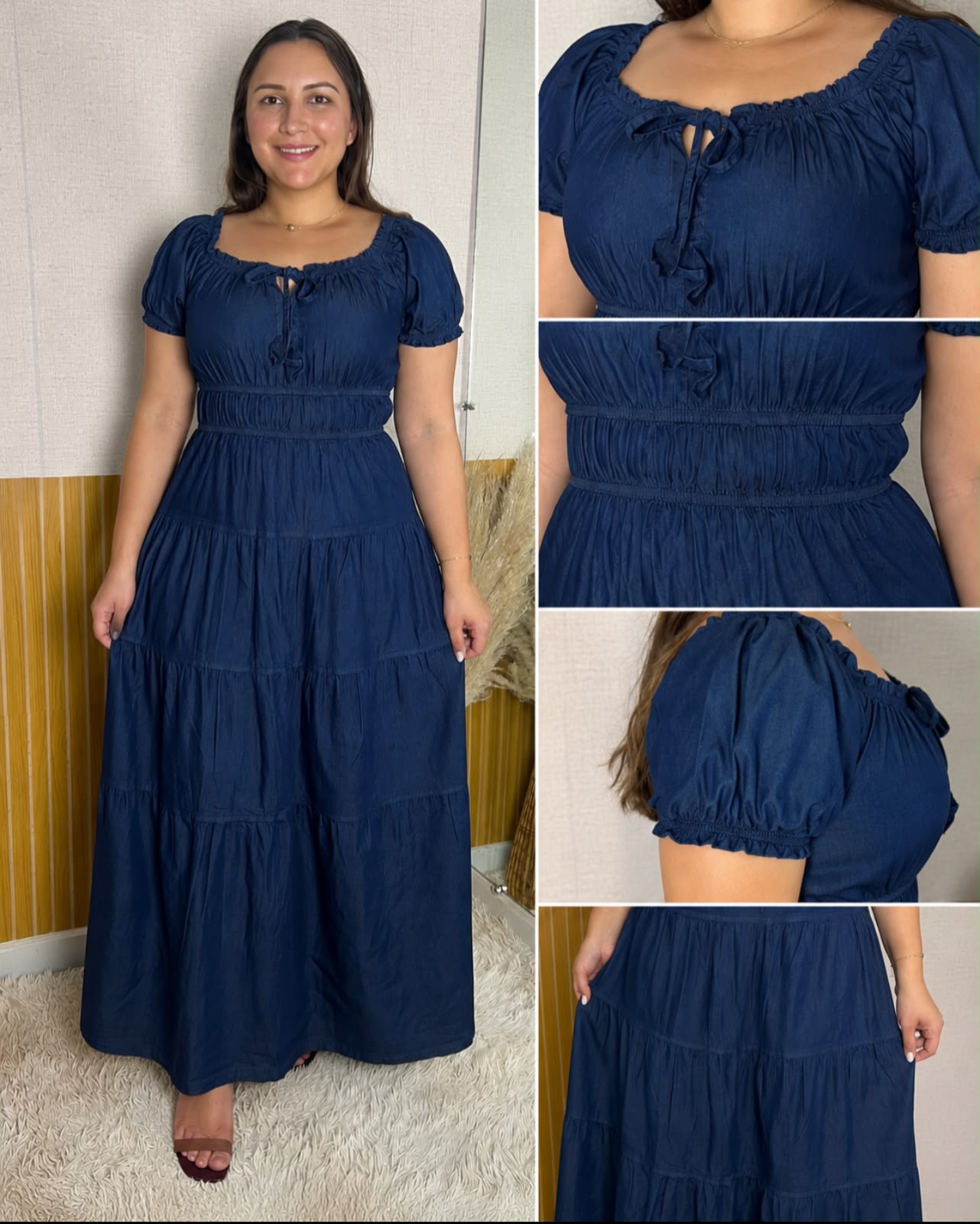 Vestido Longo Jeans Godê