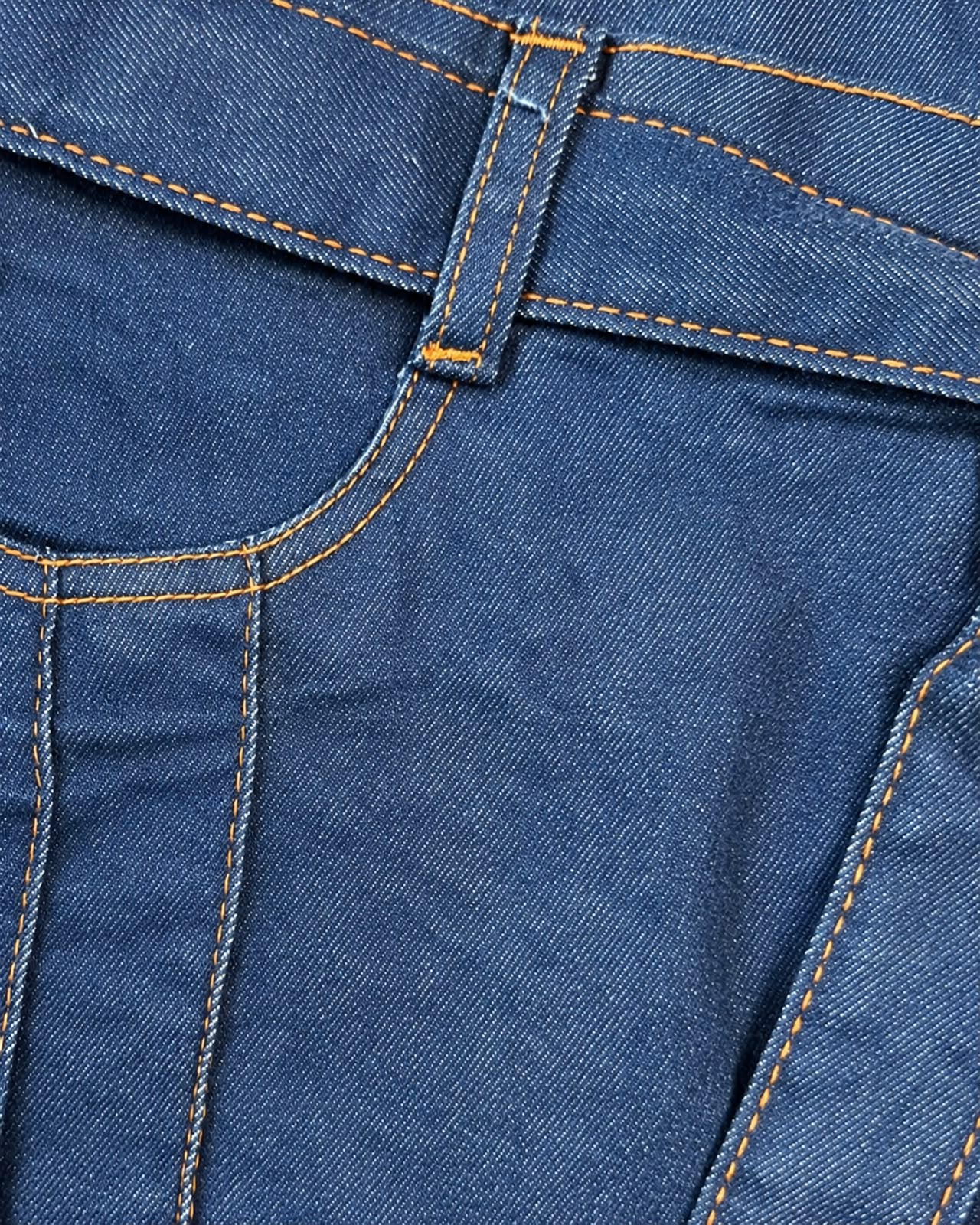 Saia Jeans com Pesponto