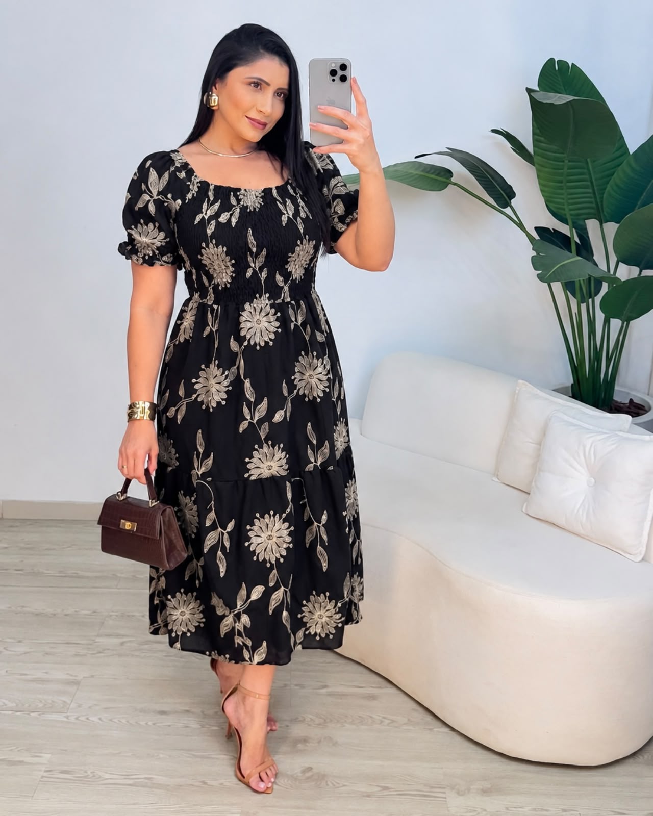 Preto com linha prata