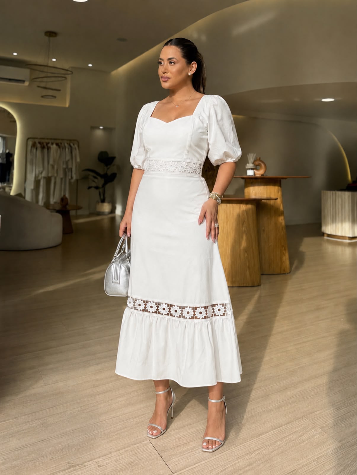 Vestido longo Sensorial Marrant Branco