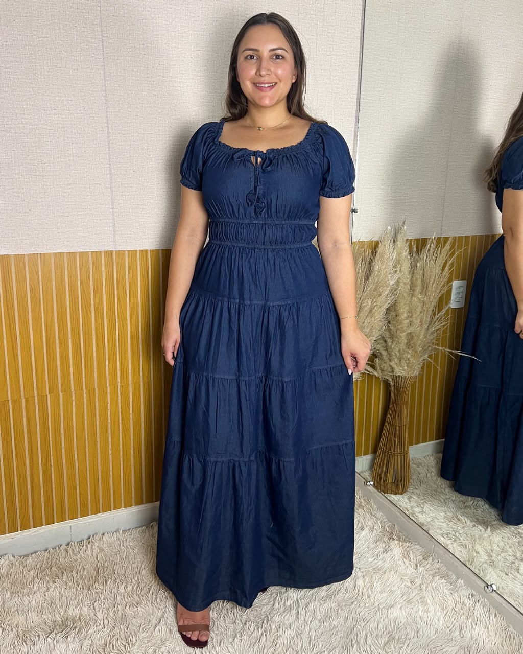 Vestido Longo Jeans Godê
